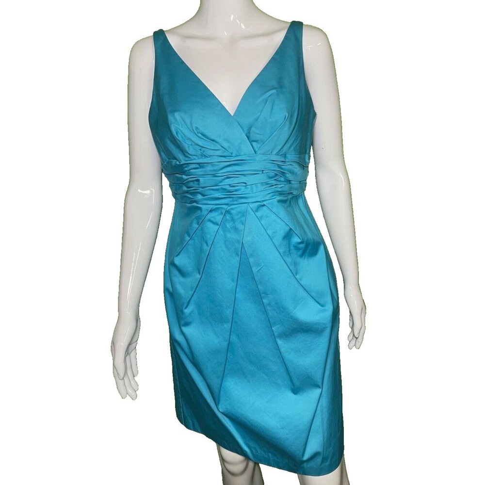 NEW David's Bridal Size 8 Formal Bridesmaid Prom Women's Teal Dress Style F14259